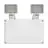 Ledvance LED Twin Spot Vit 3W 450lm - 865 Dagsljus | IP65 - 3 Timmar Nödbelysning