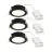 Flerpack 3x Nordlux Downlight Olea Svart 4.4W 345lm 110D - 930 | 68mm - IP65 - Bästa Färgåtergivning