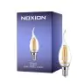 Noxion Lucent LED E14 Bøyd spiss Kronljus Filament Klar 4.5W 470lm - 827 Extra Varm Vit | Dimbar - Ersättare 40W