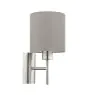 Eglo Vägglampa Pasteri Stål Satin Nickel | IP20 - Passande för 1x E27 