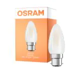 Osram LED B22D Kronljus Filament Matt 4W 470lm - 827 Extra Varm Vit | Ersättare 40W