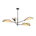 Emibig Taklampa Vene Stål Svart | Passande för 4x E14 - Max 10W