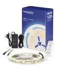 Noxion Led-Ljusslingor Naga 5 Meter Komplett set - Smart Wifi - 24V - 120LEDs/m - 9.6W/m - 940 Kallvit | 8mm - IP20 - Bästa Färgåtergivning - SMD2835