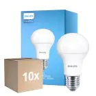 Flerpack 10x Philips Corepro LED Lampa E27 Päron Matt 10.5W 1055lm - 930 Varm Vit | Bästa färgåtergivning - Ersättare 75W