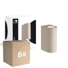 Flerpack 6x D'Lite Vägglampa Vossem Beige Up & Down | Passande för 2x GU10 