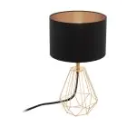 Eglo Bordslampa Carlton 2 Stål Koppar Svart | IP20 - Passande för 1x E14 